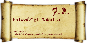 Faluvégi Mabella névjegykártya